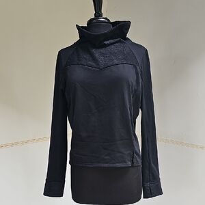 Fabletics Black Cowl Neck Sweater